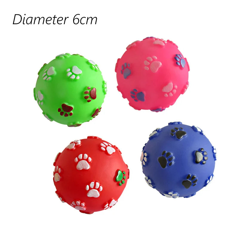 Balle pour chien de 6 cm avec plusieurs variante